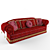 Elegant Classic Sofa 3D model small image 1