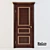 Elegant Monaco Door with Antique Gold Details 3D model small image 1