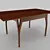 Modern Italian Cherry Wood Dining Table 3D model small image 1
