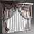 Elegant Window Drapes 3D model small image 1