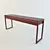 Dual Workstation Desk: Glossy Red 3D model small image 1