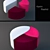 Title: Karim Rashid Designer Pouf 3D model small image 1