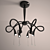 Sleek Nemo Black Pendant Light 3D model small image 1