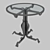 Elegant Forged Table 3D model small image 1