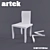 ARTEK 10-Unit Chair Set 3D model small image 1