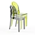 Sleek Transparent Chair: Kartell Victoria Ghost 3D model small image 1