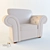 Milford: Compact & Stylish Sofa 3D model small image 1