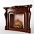 Elegant Fire-Place: Warmth, Style 3D model small image 1