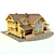 "Astrid" Wooden Cottage 3D model small image 1