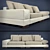 Tokio Modern Sleeper Sofa 3D model small image 1