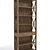 Elegant French Casement Bookcase 3D model small image 1