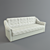 Modern Velvet Sofa 3D model small image 1