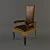 Regal Throne Chair 3D model small image 1