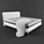 Sleek Azeta Salotti Bed 3D model small image 1
