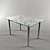 Modern Glass Transforming Table 3D model small image 1