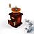 Vintage Hand-Crank Coffee Grinder 3D model small image 1