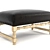 Antwerpen Leather Bench: Sleek and Stylish 3D model small image 1