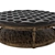 Luxury Round Leather Ottoman 3D model small image 1