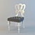 Classic Italian Design Bar Chair 3D model small image 1