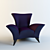 Classic Sydney Armchair 3D model small image 1