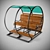 Canopy Park Bench: Perfect Outdoor Seating 3D model small image 1