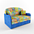Convertible Sofa Bed 3D model small image 1