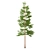 3m Pine Tree Sculpture 3D model small image 1