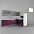 Glossy Kitchen Ensemble 3D model small image 1