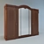 Elegant Classic Wardrobe 3D model small image 1