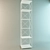 Metal Book Rack: 1750mm Height, 300mm Depth 3D model small image 1