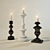 Elegant Home Candles 3D model small image 1