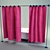 Versatile Freestanding Bathroom Curtain 3D model small image 1