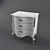 Minimalist Volpi Nightstand 3D model small image 1