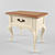 Compact Nightstand: 42x65x60cm 3D model small image 1