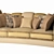 Elegant Tiffany 3-Seater Sofa 3D model small image 1