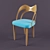 Elegant Modern Chair 3D model small image 1