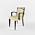 Elegant Desiree S1B Wooden Chair 3D model small image 1