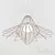 Modern Wood & Chrome Ceiling Light 3D model small image 1