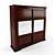 Versatile Textured Wardrobe 3D model small image 1