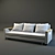 Foldable Sofa with Storage Drawers 3D model small image 1