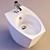 Simas Duemilasette DU 04 Floor Bidet 3D model small image 1