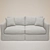 Cozy Comfort: Willow 2 Sofa 3D model small image 1