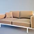 Sleek and Spacious Sofa 3D model small image 1