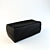 Elegant Leather Ottoman 3D model small image 1