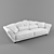 Velvet Sofa 3D model small image 1