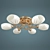 Golden Fiesta 6-Light Chandelier 3D model small image 1