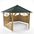 Elegant Outdoor Gazebo 3D model small image 1