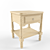 Compact Multipurpose Bedside Table 3D model small image 1