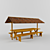 Wooden Roofed Gazebo 3D model small image 1