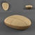 Piatra: Unique Boulder-Shaped Footstool 3D model small image 1